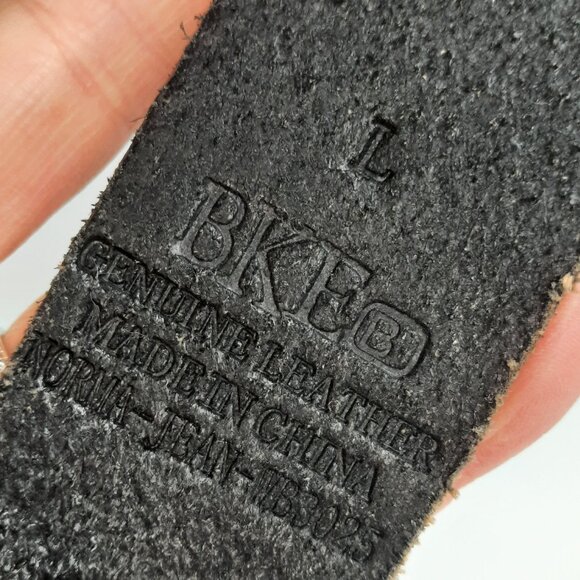 BKE Genuine Leather Stitched Studded Embroidered Belt Womens Large Boho - Picture 4 of 4